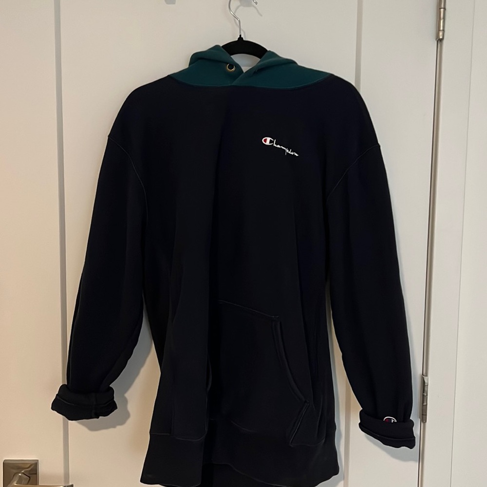 Multi colored champion hoodie